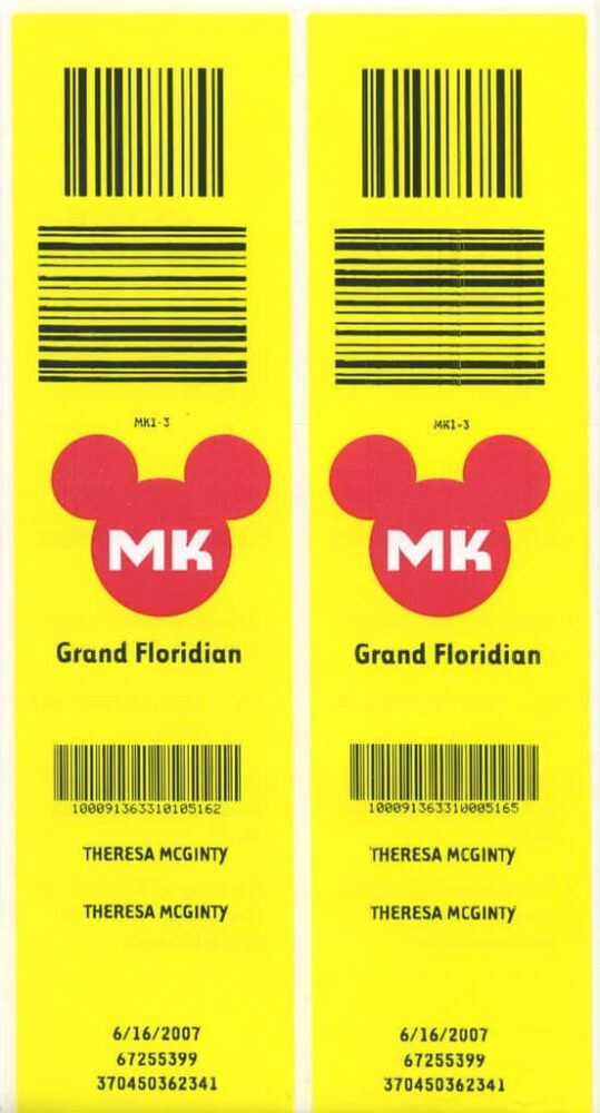 luggage-tags for disney world resort guests