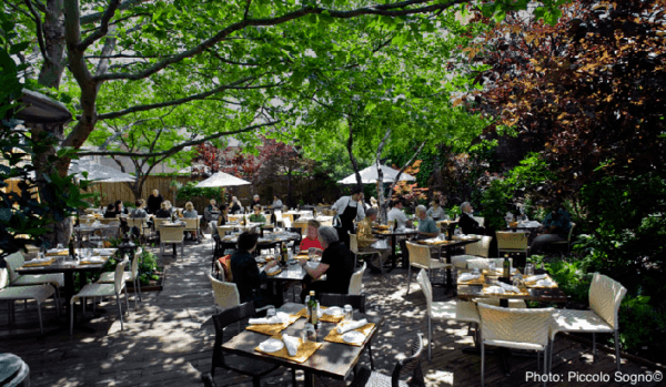 Dining al fresco at piccolo sogno in chicago