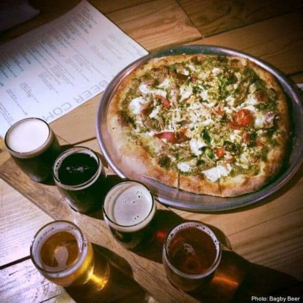 Bagby's gourmet pizza and beer outside of san diego
