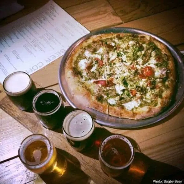 Fall Fun In San Diego With Kids Bagby's gourmet pizza and beer outside of san diego
