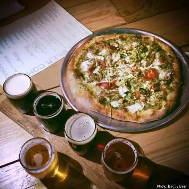 Fall Fun In San Diego With Kids Bagby's gourmet pizza and beer outside of san diego