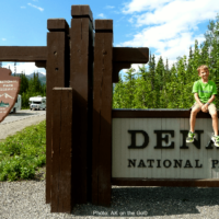 The entrance to Denali National Park is scenic