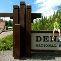 The entrance to Denali National Park is scenic
