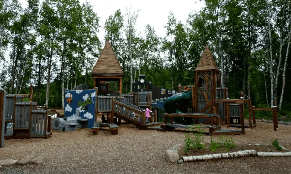 rustic talkeetna playground in alaska