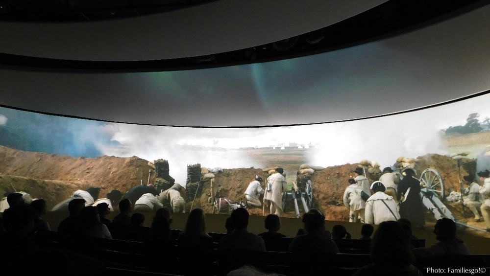 The 4d battle of yorktown at the museum of the american revolution there.