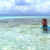 snorkeling off of the san boas islands, panama