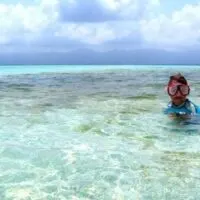 snorkeling off of the san boas islands, panama