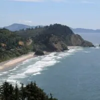 oregon coastline from the air