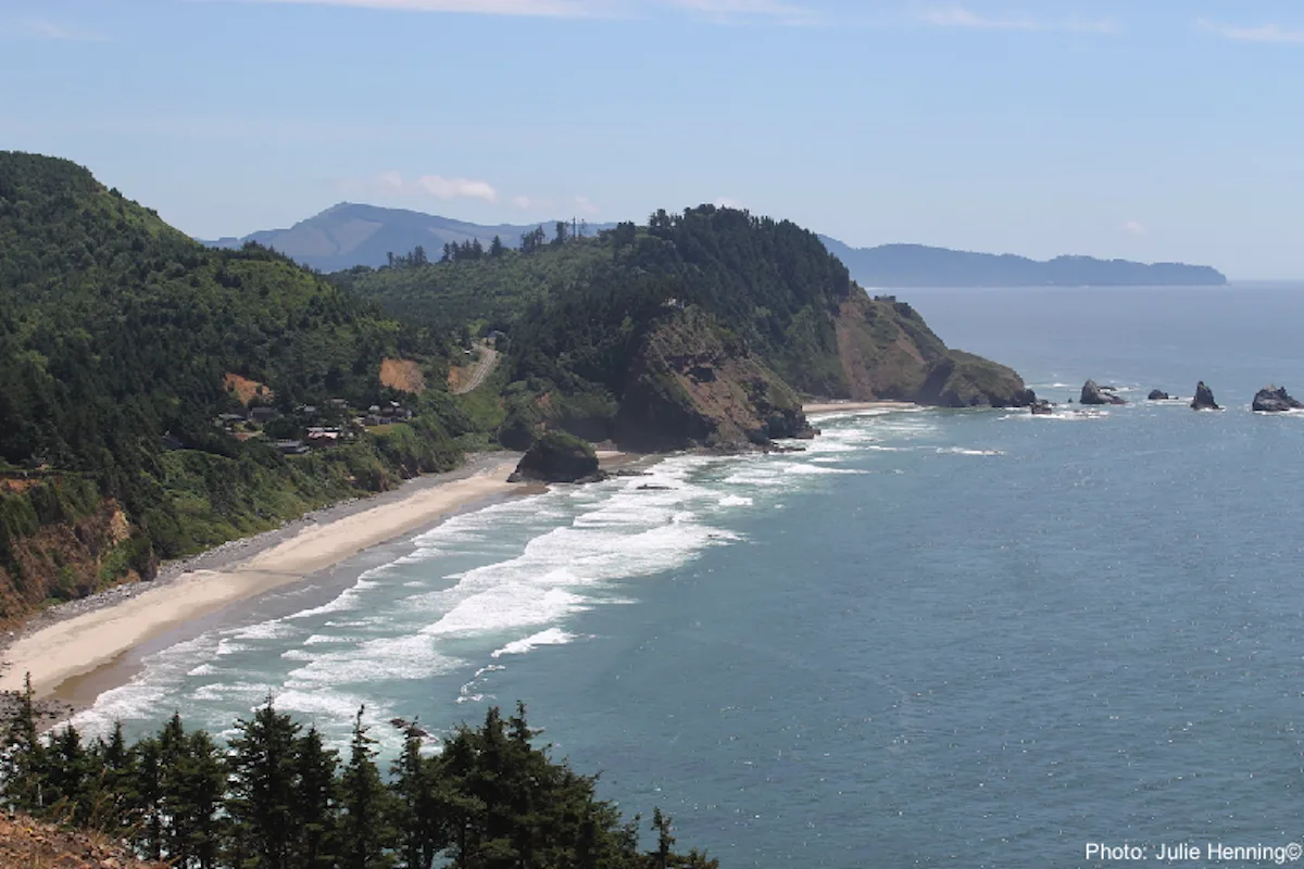 Oregon Coast Road Trip With Kids: 5 Can't-Miss Seaside Towns: One of many protected beach coves along Oregon's route 101.
