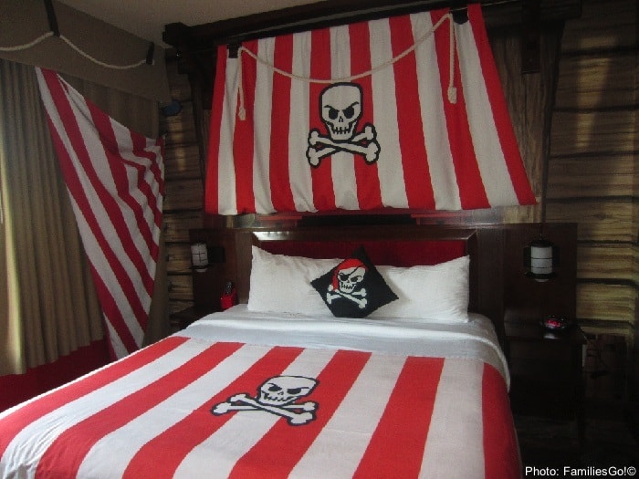 The parents bed at the legoland hotel, carlsbad ca