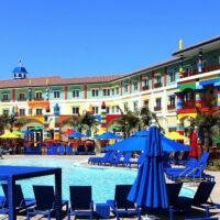 the pool at the Legoland Hotel, California