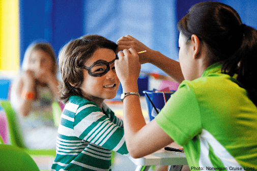 A good kids club is important on a family cruise