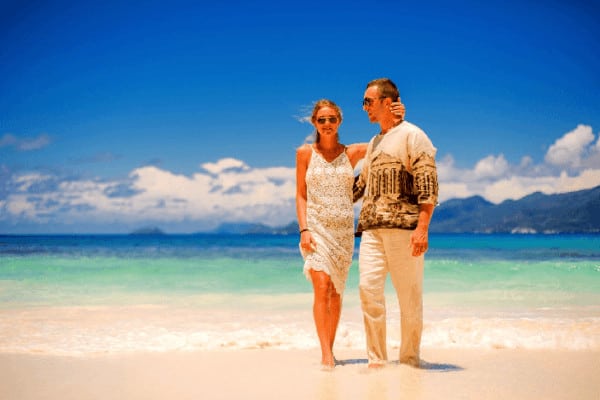 Parent getaways can even happen at the beach