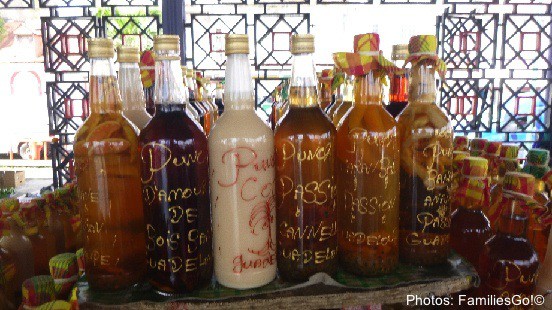 You can buy homemade concoctions like these in the markets in point-a-pitre