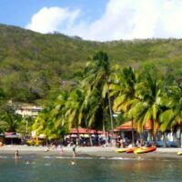guadeloupe has rain forest and beaches