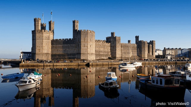 Caernarfon castle in wales