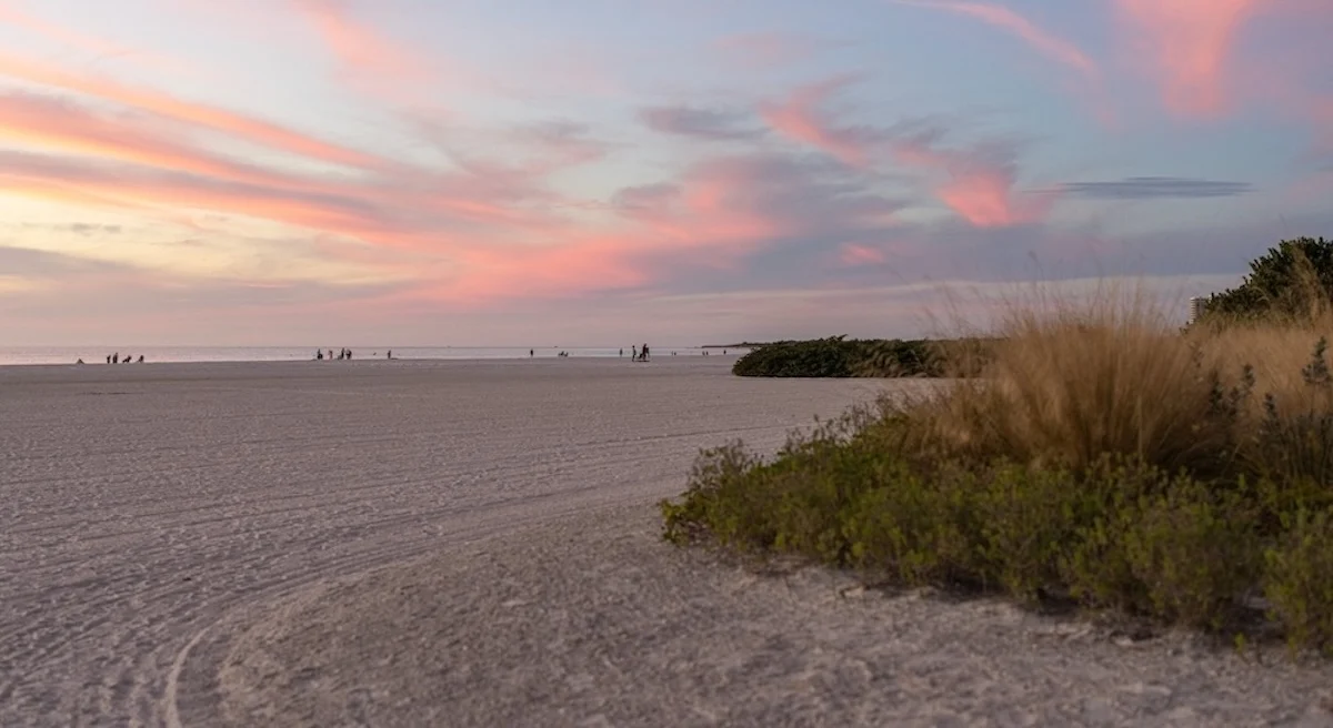 Marco Island Vacation: 5 Hot & Cool Things To Do With Kids: The beach at sunset behind the J.W. Marriott Resort