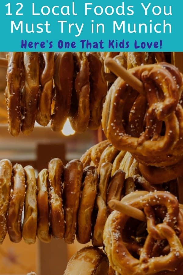 12 foods to look for in munich restaurants, beer gardens and at the famous viktualienmarkt. These bavarian specialties are recommended by locals and kids will eat them too. #munich #food #kids
