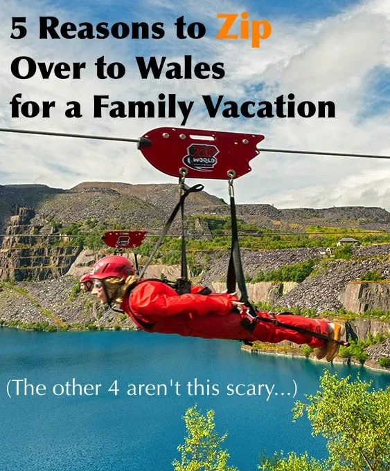wales is a great destination for a family vacation because of its manageable size, many ties to famous children's writers and pop culture and plethora of mild adventure pursuits. from the dr. who museum in cardiff to the world's fastest zipline, families will find plenty to do in thus u.k. destination. #wales #kids #vacation