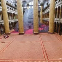 The atrium at the National Building Museum hosts special exhibits