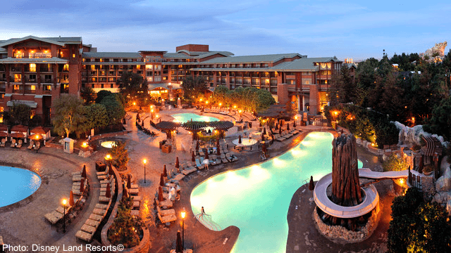 Grand californian hotel pool at disneyland