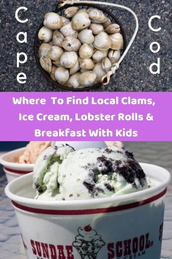 from fried clams to ice cream, this list of the best things to eat and best local restaurants on cape cod will have you planning your trip today. #capecod #massachusetts #clams #icecream #kids #summer #vacation #ideas #food #restaurants