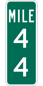 Play the road trip game "mile marker"