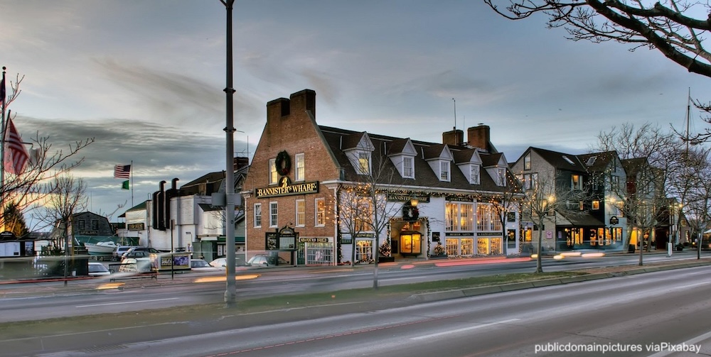 Bowens wharf,  with its colonial brick and wood-frame buildings, is the palce to go in newport for dining and harbor tours.