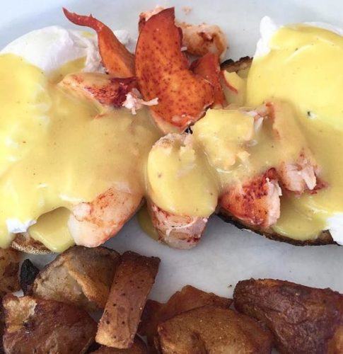 Lobster adds to the eggs benedict at the dennis port breakfast spot