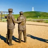 The wright Brothers memorial in the Outer Banks