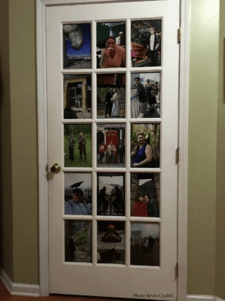 Put your vacation photos on your door.