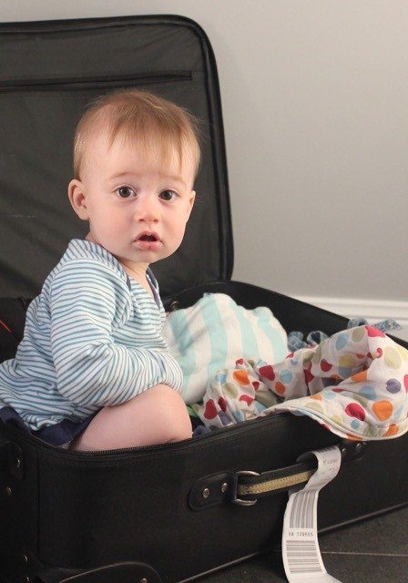 Pack strategically for long haul flights with a baby