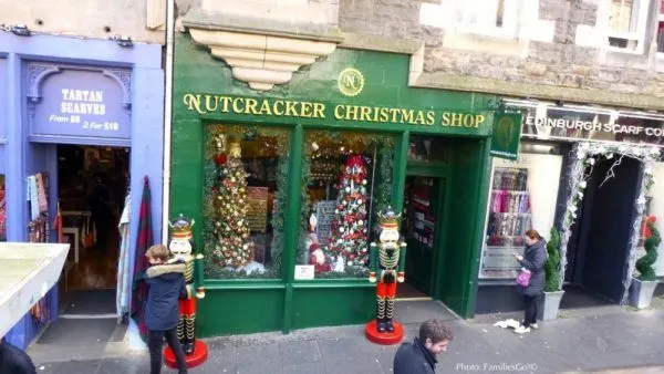 Edinburgh's Royal Mile: Essential Things To Do With Kids shops on the edinburgh high street