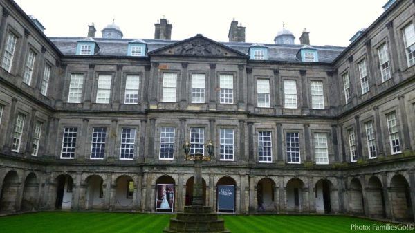 the palace at the bottom of edinburgh's royal mile