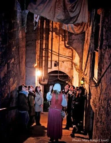 mary king's close on beneath the  royal mile