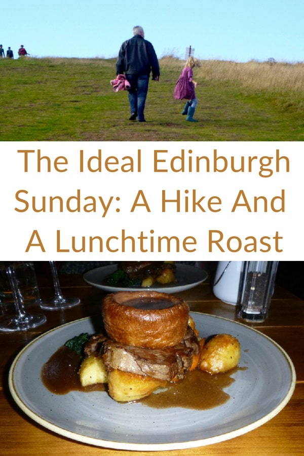 the ideal family sunday in edinburgh starts with a climb up to arthur's seat (or almost to the top) and ends with a sunday roast and treacle tart. #edinburgh #kids #sundayroast #vacation #arthurs #seat