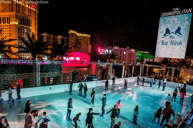 get a bit of winter in las vegas at the cosmopolitan