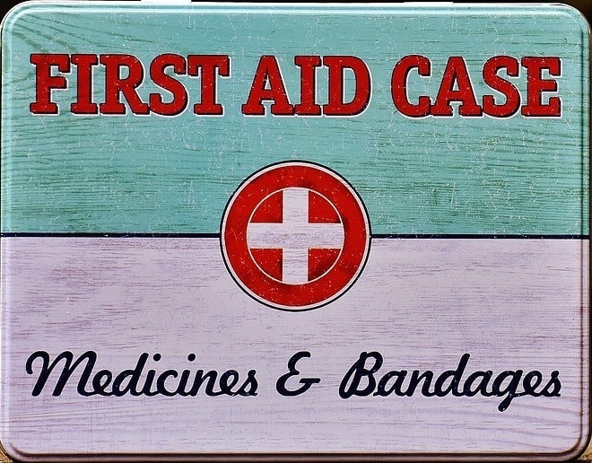 First aid kit like this one is handy to keep in the car