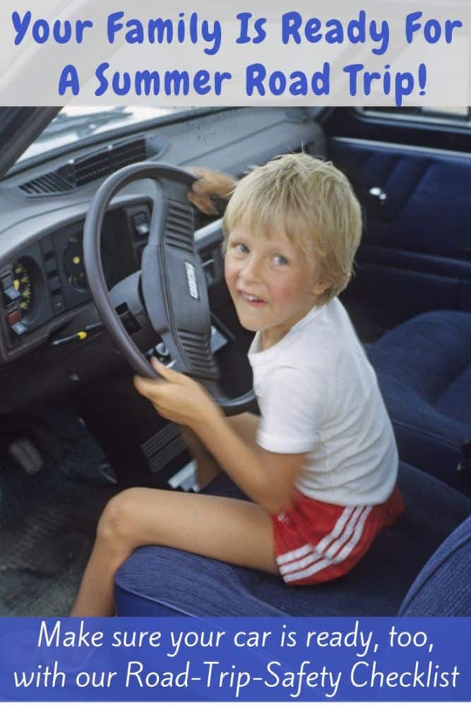Here are our best road trip safety tips, plus a printable check list, to make sure your family and your car are ready for your summer vacation. #roadtrip #safety #tips #printable #checklist #summer #vacation