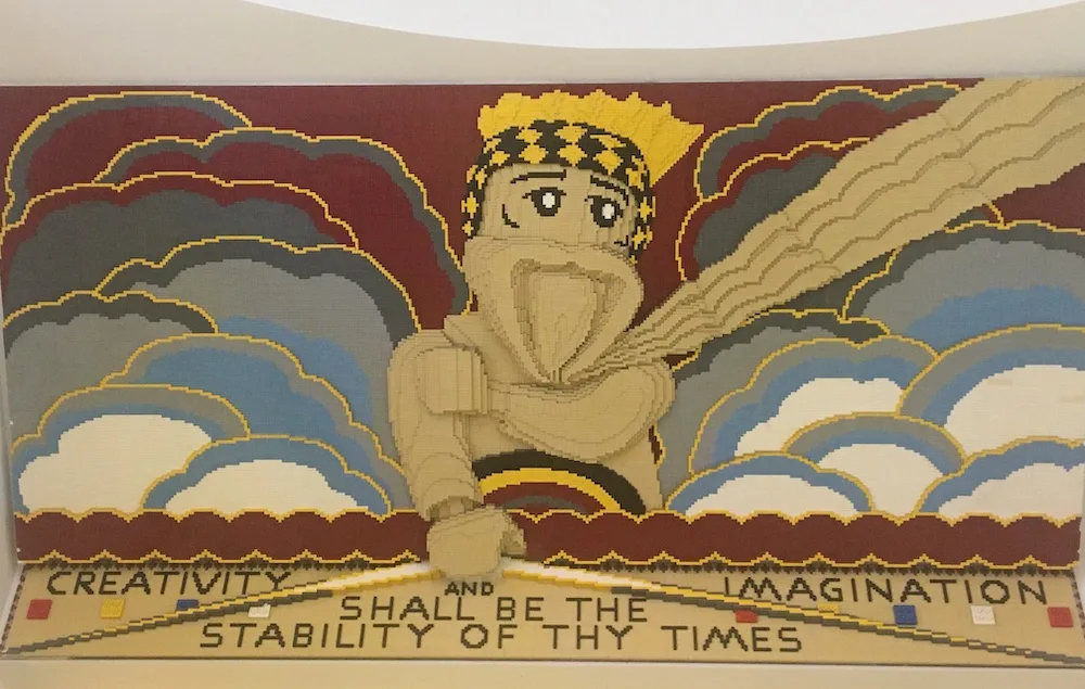 My 11 Absolute Favorite Nyc Christmas Things To Do With Kids at the lego store in nyc, they've recreated the rockefeller center mosaics in legp bricks
