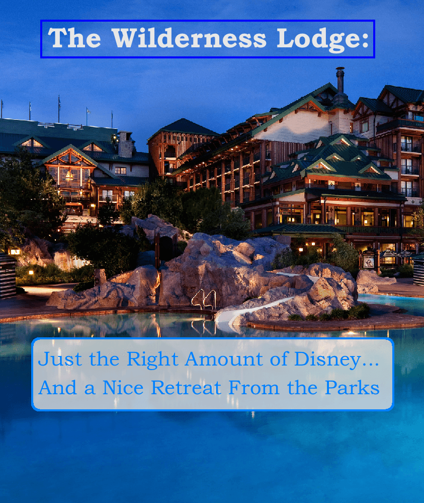 Disney's wilderness lodge offers a nice retreat from the busy parks with just the right amount of the mouse thrown in.