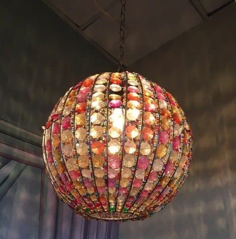 One Of Many Chandeliers At The Downtown Diner In Lake Placid