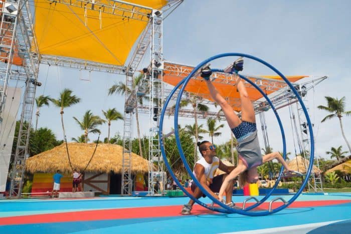 Club med's cirque du soleil circus school is for kids and adults who want to learn to be acrobats, jugglers or trapeze artists.