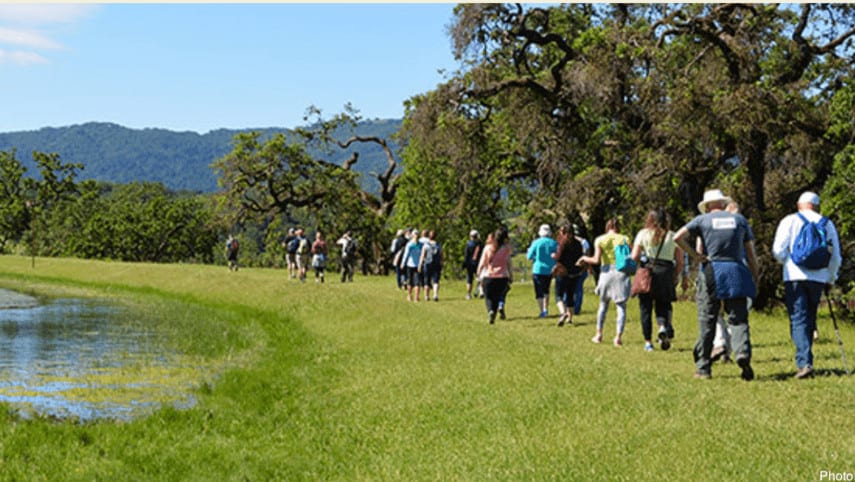 Hiking the historic kunde estate in sonoma