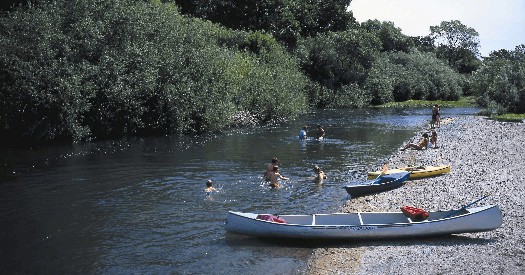 the russian river is a great spot for swimming and kayaking in sonoma