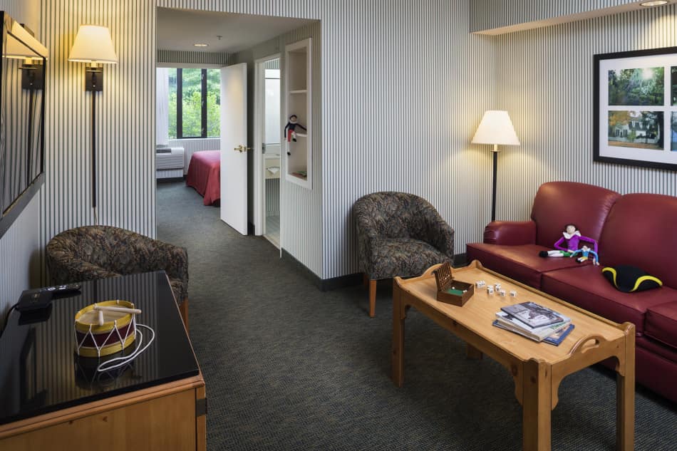 A suite at the woodlands hotel in williamsburg
