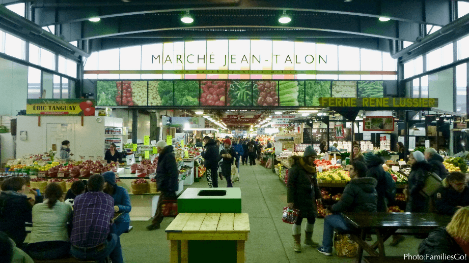 Jean talon is a fun green market in montreal