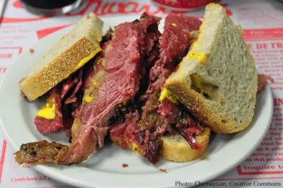 classic montreal smoke meat sandwich