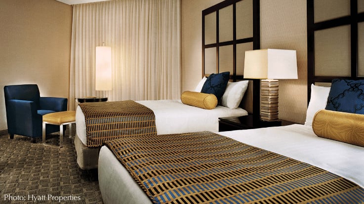 The hyatt regency montreal had good size standard rooms
