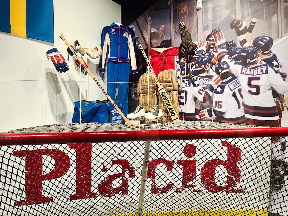 The miracle in ice collection a the lake placid olympic museum includes the team's hockey gear and a silver medal left behind by a ussr player.